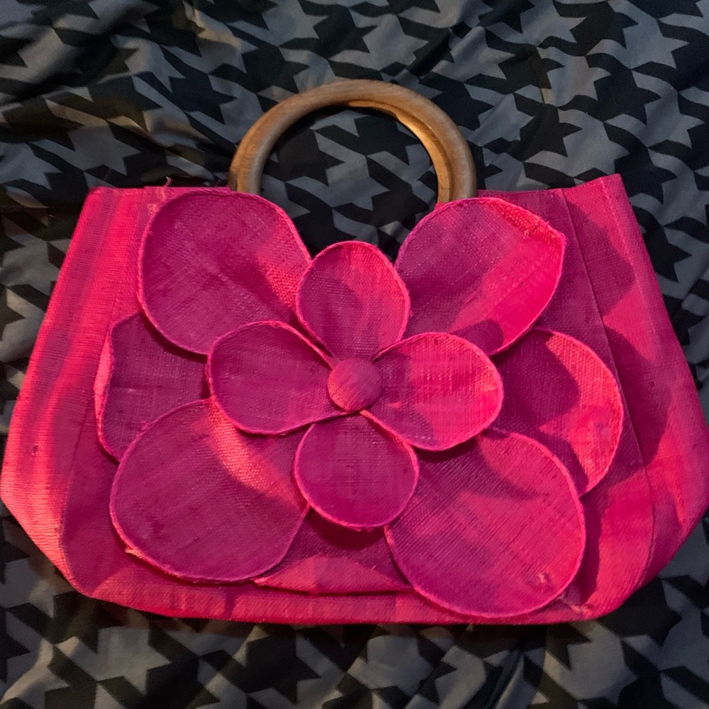 Pink Flower Purse